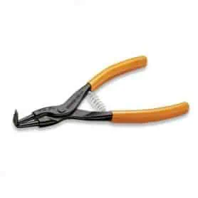 Bent-nose pliers for rings, 90Â° angled, for rings with a diameter of 175 - 1038 mm.