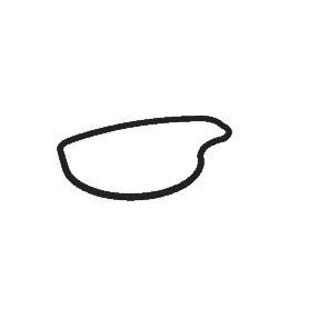 Left foot coupling gasket Volvo Penta 3852560