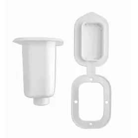 White shower container