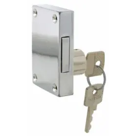 LEFT SUPPORT LOCK IN CHROME-PLATED BRASS