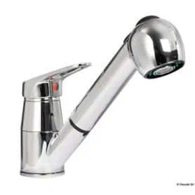 Combined Olivia single lever mixer tap + extractable shower.