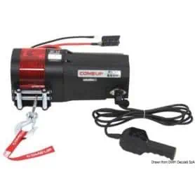 Electric winch for hoisting boats, service tender, jet skis or to be applied on cranes.
