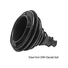 Saltwater resistant rubber cable gland bellows.