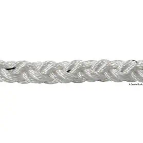 High tenacity 8-strand Square Line polyester braid with a long pitch.