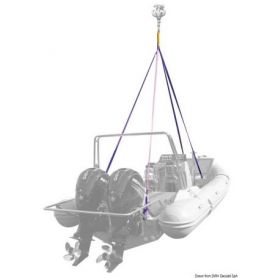 4-arm lifting system for boats or inflatable boats