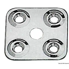 Piastrina fissa cinghie in acciaio inox AISI 316