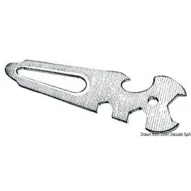 Stainless steel AISI 316 multi-purpose tool.