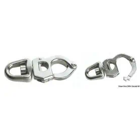 Stainless steel carabiner for halyards, sheets, spinnakers.