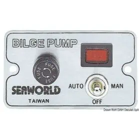 Manual control panel for electric bilge pumps