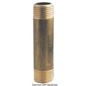 Extension barrel in male/male brass.