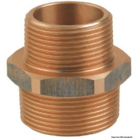 Niples doppio ridotto M-M in bronzo GUIDI