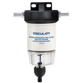 Filtro + separatore acqua/carburante con cartuccia da 10 micron