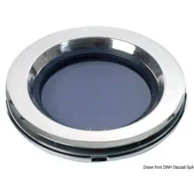 Round porthole LEWMAR in AISI 316 steel.