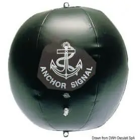 Inflatable black ball.