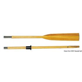Steamed beech wood paddle.