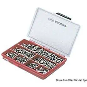 Compact screw box, 540 pieces.