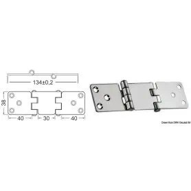 Cerniera a sbalzo 2 mm