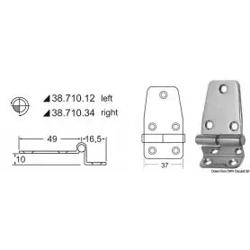 2 mm swing hinge