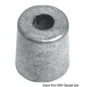 Anodo cilindro in zinco per Mercury 2,5/70HP