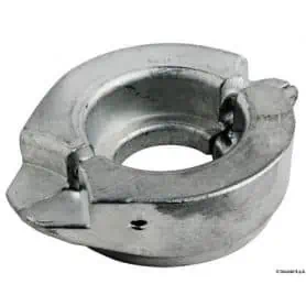 Two-piece anode for sail drive, collar Ã˜ 107 mm.