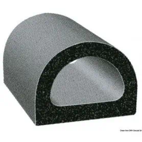 Self-adhesive rubber profile