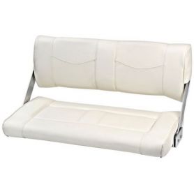 Reversible seat with rotating backrest.