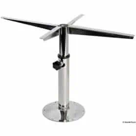 Rotating and telescopic table support