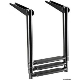 Scaletta telescopica per plancetta Total Black nera