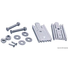 Quick attachments kit for stainless steel ladders