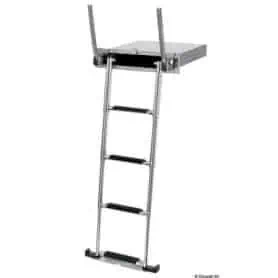 EasyUp recessed telescopic ladder with handles.