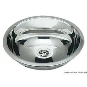 Round and oval sink.