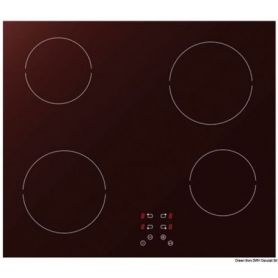 Piano cottura in vetroceramica comandi touch