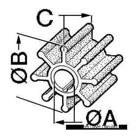 Propeller for MERCURY/MARINER outboard engine.