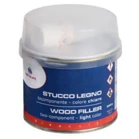 Two-component wood filler.