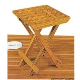 Foldable ARC stool in Teak.