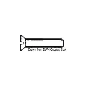 Countersunk flat head screws with slotted drive, UNI 6109 DIN 963.