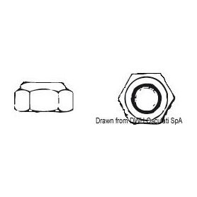 Hexagonal self-locking nuts type high DIN 982.