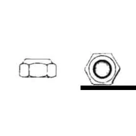 Hexagonal self-locking high type DIN 982 dice.