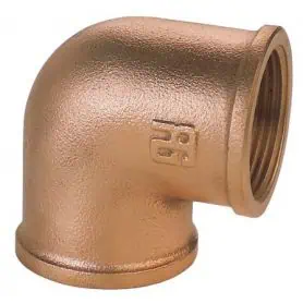 BRONZE FF ELBOW 1"1-2.