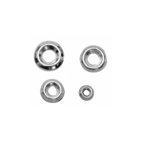 Stainless steel screws D.6 mm.