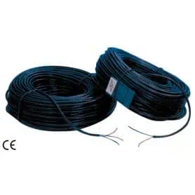 BLACK PLASTICIZED RUBBER CABLE 2 X 1.5