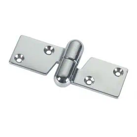 Left chrome hinge - Dim. 100x47x4