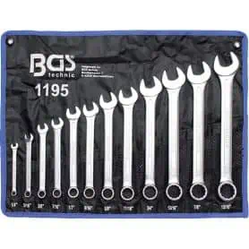 12-piece combination wrench set from 1/4" to 5/16" inches.