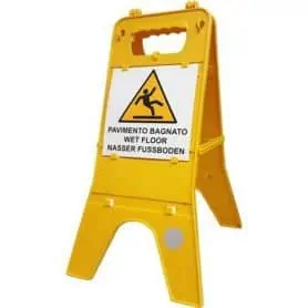 PLASTIC "WET FLOOR" SIGN