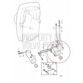 Tubo Cilindro Super. Trim piede 290 Volvo Penta 852830