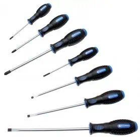 Screwdriver set 7 slotted + PH