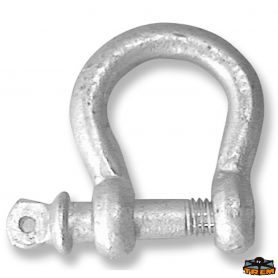 Galvanized steel zither shackle d.20mm