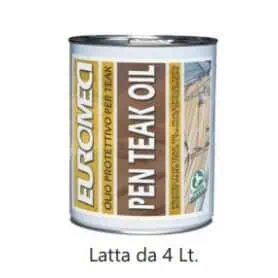 Olio protettivo teak Euromeci Pen Teak oil da 4 lt