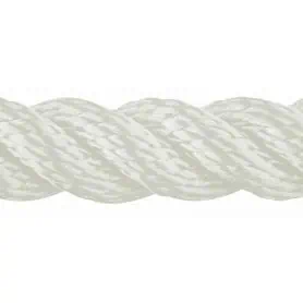 White 3-wood high tenacity polyester rope Ø28