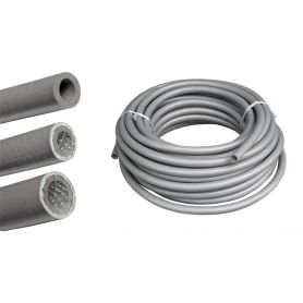 Tubo carburante rinforzato grigio d.9 mm